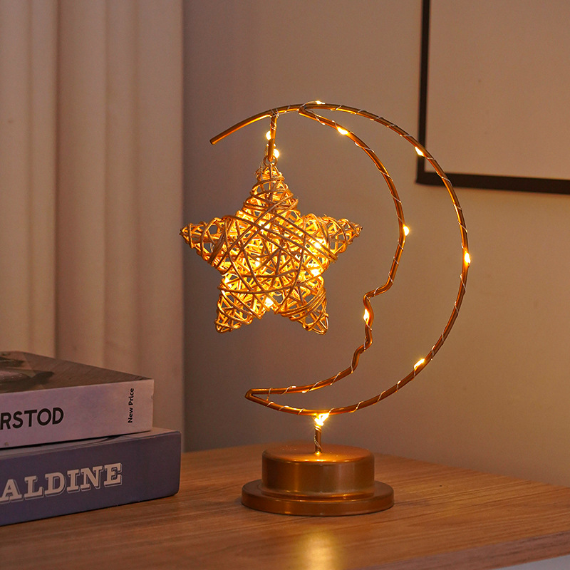 Cross-border hot LED smiley face, moon star light, Christmas decorative lights, living room and bedr