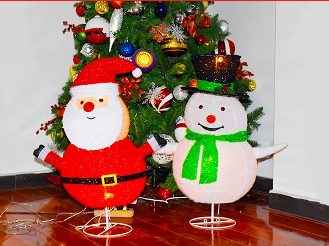 Christmas celebration luminous snowman indoor decoration lighting